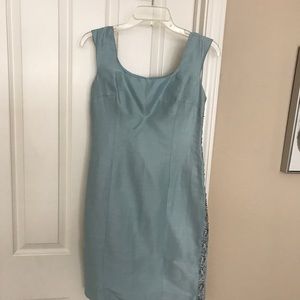 Very pretty light aqua sheath by Jones of New York!
